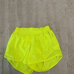 Lululemon Athletica Vibrant Yellow Athletic Shorts